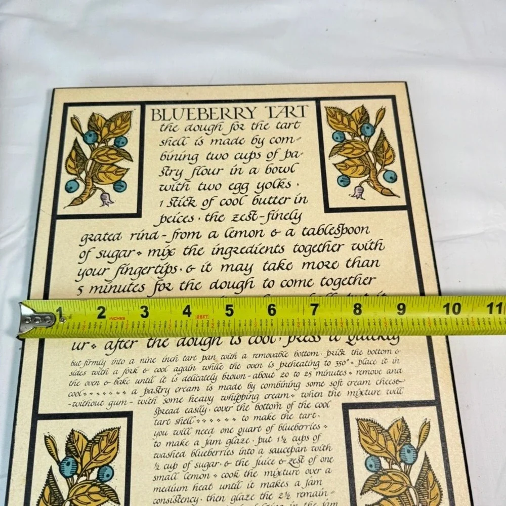Vintage Saint Hieronymus Press Recipe Wall‎ Plaques Set of 3 Kitschy Decor Art